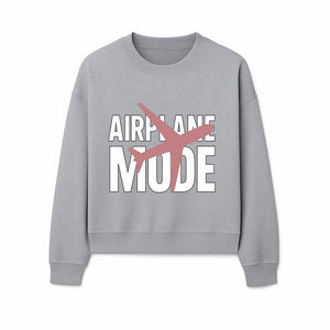 Airplane Mode Graphic Tee, Travel Lover Shirt, Casual Wear, Unique Gift for Travelers, Plane Design, Fun Travel Apparel - Sweatshirt 1758254669040.jpg