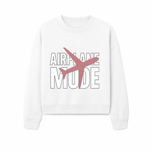 Airplane Mode Graphic Tee, Travel Lover Shirt, Casual Wear, Unique Gift for Travelers, Plane Design, Fun Travel Apparel - Sweatshirt 1758254669209.jpg