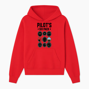 Pilot's Six Pack Gauge Design Printable Wall Art for Aviation Enthusiasts and Pilots, Flight Instruments Decor - Hoodie 1758254669353.jpg