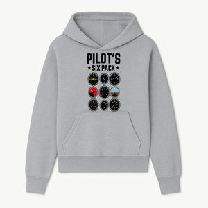 Pilot's Six Pack Gauge Design Printable Wall Art for Aviation Enthusiasts and Pilots, Flight Instruments Decor - Hoodie 1758254669515.jpg