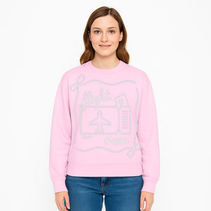 Flight Crew Design with Airplane and Ticket - Perfect for Plane Enthusiasts, Travel Lovers, and Flight Attendant Gifts - Sweatshirt 1758254669563.jpg