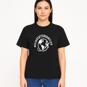  FlightAttendantLife T-Shirt | Travel Lover Gift | Airplane & Globe Design | Airline Crew Apparel | Jetsetter Clothing - T-shirt 1758254669656.jpg