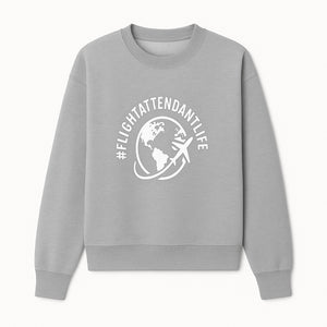  FlightAttendantLife T-Shirt | Travel Lover Gift | Airplane & Globe Design | Airline Crew Apparel | Jetsetter Clothing - Sweatshirt 1758254669846.jpg
