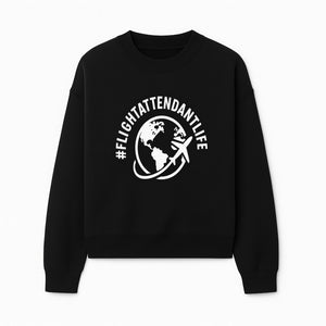  FlightAttendantLife T-Shirt | Travel Lover Gift | Airplane & Globe Design | Airline Crew Apparel | Jetsetter Clothing - Sweatshirt 1758254670018.jpg