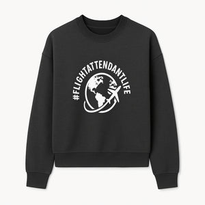  FlightAttendantLife T-Shirt | Travel Lover Gift | Airplane & Globe Design | Airline Crew Apparel | Jetsetter Clothing - Sweatshirt 1758254670196.jpg