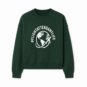  FlightAttendantLife T-Shirt | Travel Lover Gift | Airplane & Globe Design | Airline Crew Apparel | Jetsetter Clothing - Sweatshirt 1758254670374.jpg