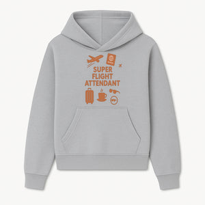 Super Flight Attendant Travel Design - Airplane, Passport, Coffee, Luggage - Perfect Gift for Flight Crew and Travelers - Hoodie 1758254670396.jpg