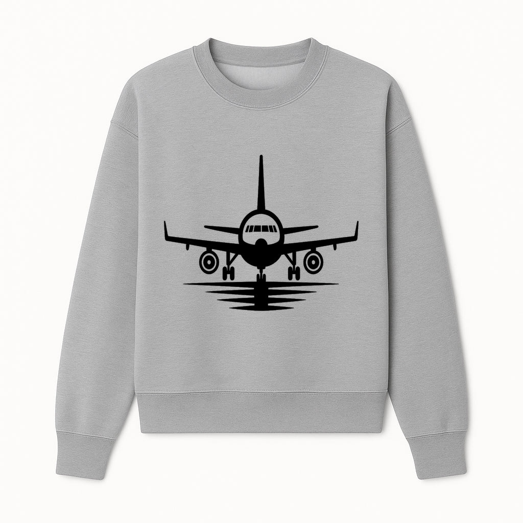 Vintage Airplane Art Print - Black and White Air Travel Wall Decor for Aviation Enthusiasts - Sweatshirt 1758254670402.jpg