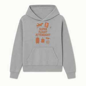 Super Flight Attendant Travel Design - Airplane, Passport, Coffee, Luggage - Perfect Gift for Flight Crew and Travelers - Hoodie 1758254671037.jpg