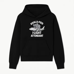 Koala-Fied Flight Attendant T-Shirt | Cute Aviation Animal Graphic Tee for Travelers & Flight Crew | Fun Gifts for Air Travel Lovers - Hoodie 1758254671049.jpg