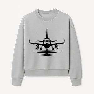 Vintage Airplane Art Print - Black and White Air Travel Wall Decor for Aviation Enthusiasts - Sweatshirt 1758254671056.jpg