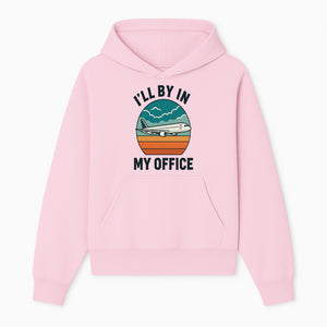 Airplane Graphic Tee - I'll Be In My Office Travel Shirt for Adventure Lovers, Aviation Enthusiasts, Gift Idea for Travelers - Hoodie 1758254671119.jpg