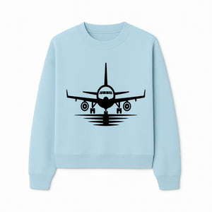 Vintage Airplane Art Print - Black and White Air Travel Wall Decor for Aviation Enthusiasts - Sweatshirt 1758254671193.jpg
