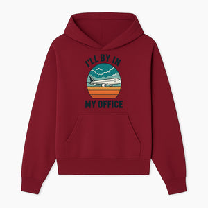 Airplane Graphic Tee - I'll Be In My Office Travel Shirt for Adventure Lovers, Aviation Enthusiasts, Gift Idea for Travelers - Hoodie 1758254671290.jpg