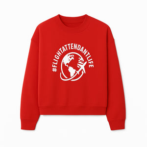  FlightAttendantLife T-Shirt | Travel Lover Gift | Airplane & Globe Design | Airline Crew Apparel | Jetsetter Clothing - Sweatshirt 1758254671380.jpg