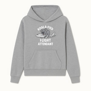 Koala-Fied Flight Attendant T-Shirt | Cute Aviation Animal Graphic Tee for Travelers & Flight Crew | Fun Gifts for Air Travel Lovers - Hoodie 1758254671492.jpg
