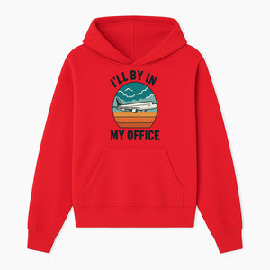 Airplane Graphic Tee - I'll Be In My Office Travel Shirt for Adventure Lovers, Aviation Enthusiasts, Gift Idea for Travelers - Hoodie 1758254671618.jpg