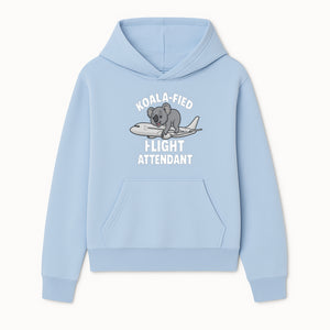 Koala-Fied Flight Attendant T-Shirt | Cute Aviation Animal Graphic Tee for Travelers & Flight Crew | Fun Gifts for Air Travel Lovers - Hoodie 1758254671649.jpg
