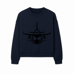 Vintage Airplane Art Print - Black and White Air Travel Wall Decor for Aviation Enthusiasts - Sweatshirt 1758254671653.jpg