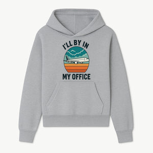 Airplane Graphic Tee - I'll Be In My Office Travel Shirt for Adventure Lovers, Aviation Enthusiasts, Gift Idea for Travelers - Hoodie 1758254671737.jpg