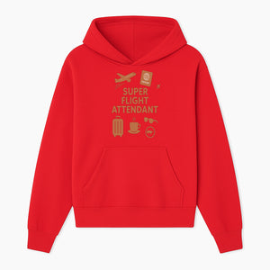 Super Flight Attendant Travel Design - Airplane, Passport, Coffee, Luggage - Perfect Gift for Flight Crew and Travelers - Hoodie 1758254671906.jpg