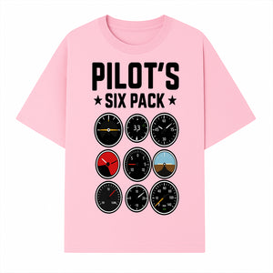 Pilot's Six Pack Gauge Design Printable Wall Art for Aviation Enthusiasts and Pilots, Flight Instruments Decor - T-shirt 1758254672056.jpg