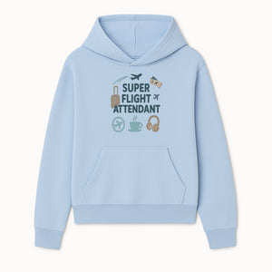 Super Flight Attendant T-Shirt with Airplane & Travel Icons for Aviation Lovers, Flight Crew Gifts, and Travel Enthusiasts - Hoodie 1758254672098.jpg
