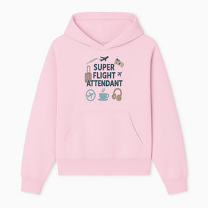 Super Flight Attendant T-Shirt with Airplane & Travel Icons for Aviation Lovers, Flight Crew Gifts, and Travel Enthusiasts - Hoodie 1758254672254.jpg