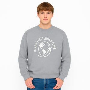  FlightAttendantLife T-Shirt | Travel Lover Gift | Airplane & Globe Design | Airline Crew Apparel | Jetsetter Clothing - Sweatshirt 1758254672883.jpg