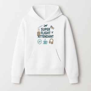 Super Flight Attendant T-Shirt with Airplane & Travel Icons for Aviation Lovers, Flight Crew Gifts, and Travel Enthusiasts - Hoodie 1758254673147.jpg