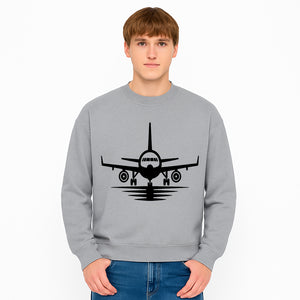 Vintage Airplane Art Print - Black and White Air Travel Wall Decor for Aviation Enthusiasts - Sweatshirt 1758254673272.jpg