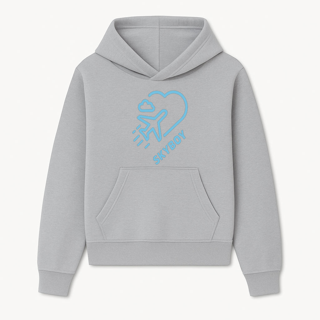 Skyboy Air Travel Graphic Tee with Airplane and Heart Design - Perfect for Aviation Lovers and Travelers - Hoodie 1758254673799.jpg