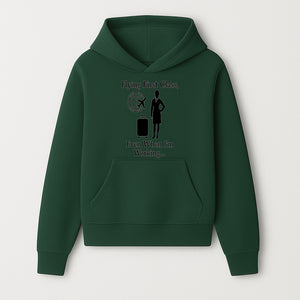 Flying First Class Travel Quote T-shirt | Business Trip Humor Gift for Professionals | Airplane Suitcase Globe Design - Hoodie 1758254673973.jpg