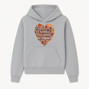 Thankful Flight Attendant Fall Thanksgiving Heart Art Print, Autumn Decor, Airline Crew Gift, Nature-Inspired Wall Art, Seasonal Home Decor - Hoodie 1758254674163.jpg