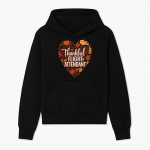 Thankful Flight Attendant Fall Thanksgiving Heart Art Print, Autumn Decor, Airline Crew Gift, Nature-Inspired Wall Art, Seasonal Home Decor - Hoodie 1758254674340.jpg