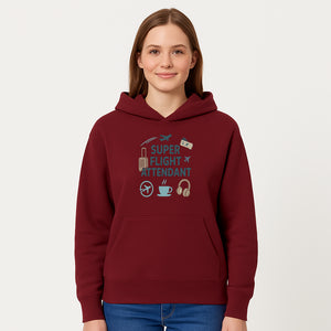 Super Flight Attendant T-Shirt with Airplane & Travel Icons for Aviation Lovers, Flight Crew Gifts, and Travel Enthusiasts - Hoodie 1758254674491.jpg
