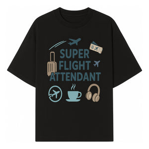 Super Flight Attendant T-Shirt with Airplane & Travel Icons for Aviation Lovers, Flight Crew Gifts, and Travel Enthusiasts - T-shirt 1758254674903.jpg
