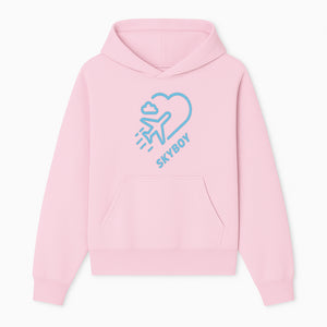 Skyboy Air Travel Graphic Tee with Airplane and Heart Design - Perfect for Aviation Lovers and Travelers - Hoodie 1758254674905.jpg