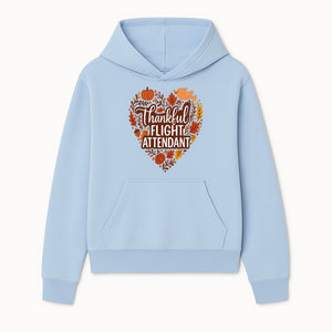 Thankful Flight Attendant Fall Thanksgiving Heart Art Print, Autumn Decor, Airline Crew Gift, Nature-Inspired Wall Art, Seasonal Home Decor - Hoodie 1758254675035.jpg
