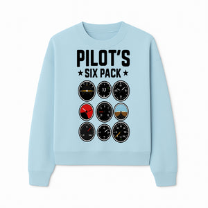 Pilot's Six Pack Gauge Design Printable Wall Art for Aviation Enthusiasts and Pilots, Flight Instruments Decor - Sweatshirt 1758254675151.jpg