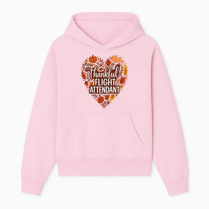 Thankful Flight Attendant Fall Thanksgiving Heart Art Print, Autumn Decor, Airline Crew Gift, Nature-Inspired Wall Art, Seasonal Home Decor - Hoodie 1758254675193.jpg