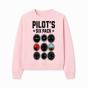 Pilot's Six Pack Gauge Design Printable Wall Art for Aviation Enthusiasts and Pilots, Flight Instruments Decor - Sweatshirt 1758254675291.jpg