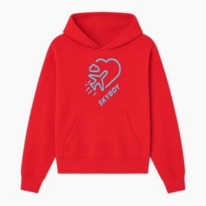 Skyboy Air Travel Graphic Tee with Airplane and Heart Design - Perfect for Aviation Lovers and Travelers - Hoodie 1758254675411.jpg