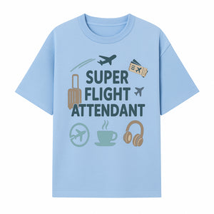 Super Flight Attendant T-Shirt with Airplane & Travel Icons for Aviation Lovers, Flight Crew Gifts, and Travel Enthusiasts - T-shirt 1758254675598.jpg