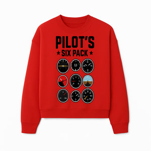 Pilot's Six Pack Gauge Design Printable Wall Art for Aviation Enthusiasts and Pilots, Flight Instruments Decor - Sweatshirt 1758254675760.jpg