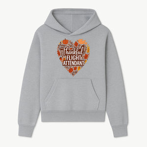 Thankful Flight Attendant Fall Thanksgiving Heart Art Print, Autumn Decor, Airline Crew Gift, Nature-Inspired Wall Art, Seasonal Home Decor - Hoodie 1758254675810.jpg