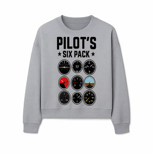 Pilot's Six Pack Gauge Design Printable Wall Art for Aviation Enthusiasts and Pilots, Flight Instruments Decor - Sweatshirt 1758254675901.jpg