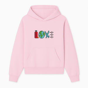 Travel Themed Love Design with Suitcase, Globe, Airplane, and Planes - Perfect for Adventurers and Wanderlust Gifts - Hoodie 1758254675999.jpg