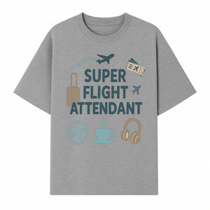 Super Flight Attendant T-Shirt with Airplane & Travel Icons for Aviation Lovers, Flight Crew Gifts, and Travel Enthusiasts - T-shirt 1758254676349.jpg
