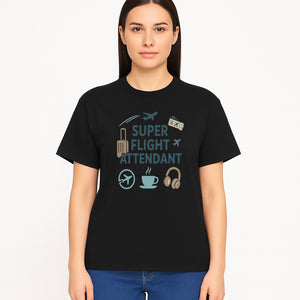 Super Flight Attendant T-Shirt with Airplane & Travel Icons for Aviation Lovers, Flight Crew Gifts, and Travel Enthusiasts - T-shirt 1758254677824.jpg